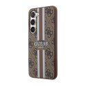 Guess 4G Printed Stripe - Etui Samsung Galaxy S23 (brązowy)