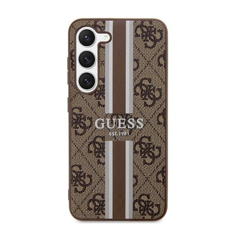 Guess 4G Printed Stripe - Etui Samsung Galaxy S23 (brązowy) Guess 4G Printed Stripe - Etui Samsung Galaxy S23 (brązowy)