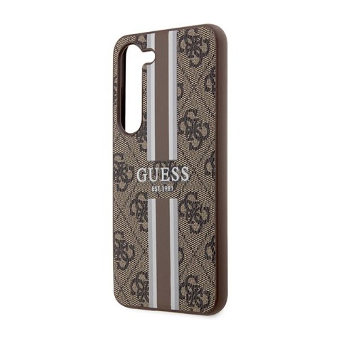 Guess 4G Printed Stripe - Etui Samsung Galaxy S23 (brązowy) Guess 4G Printed Stripe - Etui Samsung Galaxy S23 (brązowy)