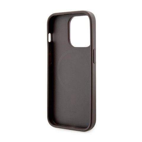 Guess 4G Printed Stripes MagSafe - Etui iPhone 14 Pro Max (Brązowy) Guess 4G Printed Stripes MagSafe - Etui iPhone 14 Pro Max (Brązowy)