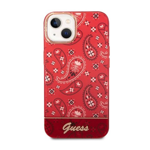 Guess Bandana Paisley - Etui iPhone 14 Plus (czerwony) Guess Bandana Paisley - Etui iPhone 14 Plus (czerwony)