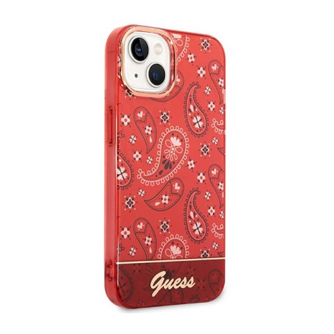 Guess Bandana Paisley - Etui iPhone 14 Plus (czerwony) Guess Bandana Paisley - Etui iPhone 14 Plus (czerwony)