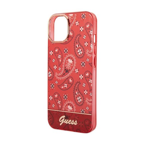 Guess Bandana Paisley - Etui iPhone 14 Plus (czerwony) Guess Bandana Paisley - Etui iPhone 14 Plus (czerwony)