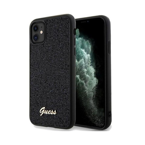 Guess Disco Metal Script - Etui iPhone 11 (czarny) Guess Disco Metal Script - Etui iPhone 11 (czarny)