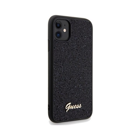 Guess Disco Metal Script - Etui iPhone 11 (czarny) Guess Disco Metal Script - Etui iPhone 11 (czarny)