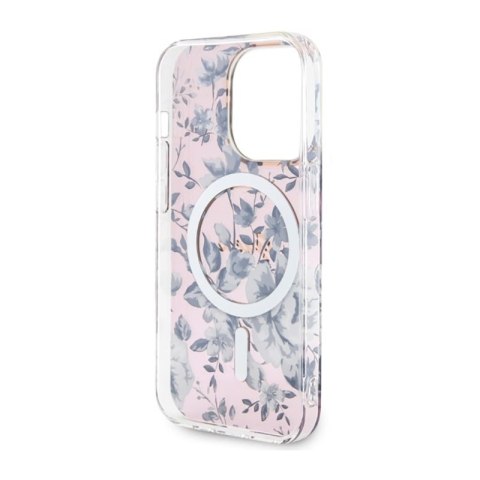 Guess Flower MagSafe - Etui iPhone 14 Pro Max (Różowy) Guess Flower MagSafe - Etui iPhone 14 Pro Max (Różowy)