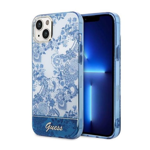 Guess Porcelain Collection - Etui iPhone 14 Plus (niebieski) Guess Porcelain Collection - Etui iPhone 14 Plus (niebieski)