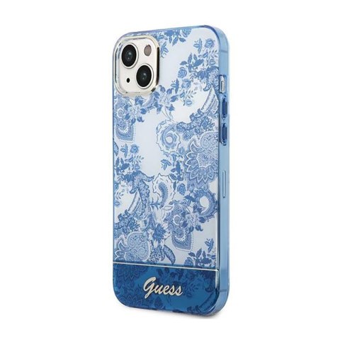 Guess Porcelain Collection - Etui iPhone 14 Plus (niebieski) Guess Porcelain Collection - Etui iPhone 14 Plus (niebieski)