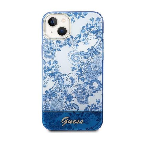 Guess Porcelain Collection - Etui iPhone 14 Plus (niebieski) Guess Porcelain Collection - Etui iPhone 14 Plus (niebieski)