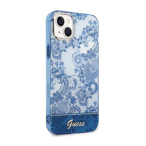 Guess Porcelain Collection - Etui iPhone 14 Plus (niebieski) Guess Porcelain Collection - Etui iPhone 14 Plus (niebieski)