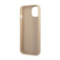 Guess Saffiano Triangle Logo Case - Etui iPhone 13 mini (beżowy)