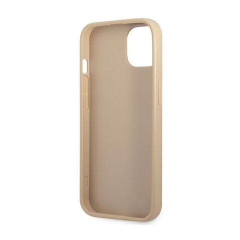 Guess Saffiano Triangle Logo Case - Etui iPhone 13 mini (beżowy) Guess Saffiano Triangle Logo Case - Etui iPhone 13 mini (beżowy)