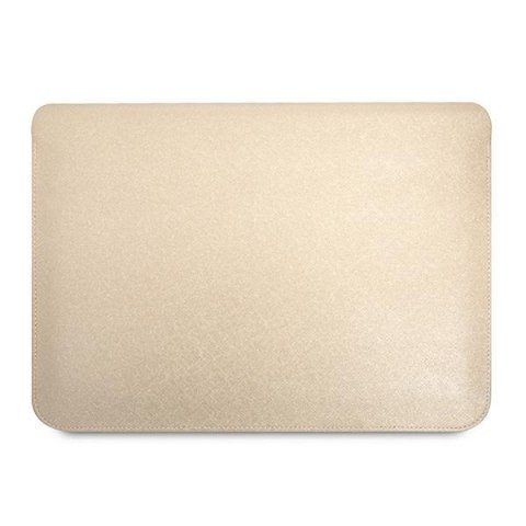 Guess Saffiano Triangle Logo Sleeve - Etui na notebooka 13" / 14" (beżowy) Guess Saffiano Triangle Logo Sleeve - Etui na notebooka 13" / 14" (beżowy)