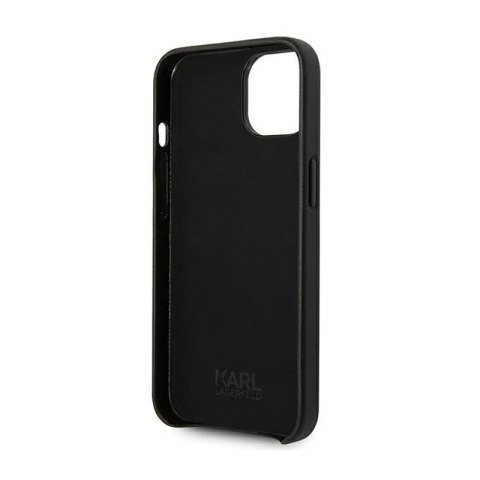 Karl Lagerfeld Leather Perforated Logo Case - Etui iPhone 14 Plus (czarny) Karl Lagerfeld Leather Perforated Logo Case - Etui iPhone 14 Plus (czarny)