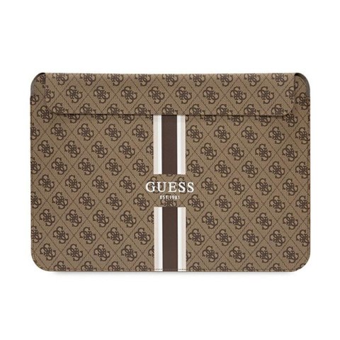 Guess 4G Printed Stripes Computer Sleeve - Etui na notebooka 14" (Brązowy) Guess 4G Printed Stripes Computer Sleeve - Etui na notebooka 14" (Brązowy)