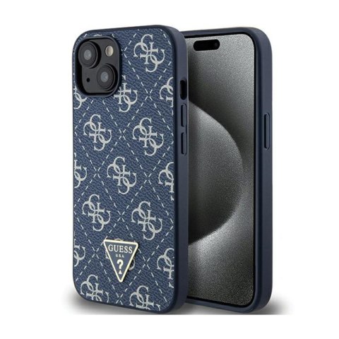 Guess 4G Triangle Metal Logo - Etui iPhone 15 Plus (niebieski) Guess 4G Triangle Metal Logo - Etui iPhone 15 Plus (niebieski)