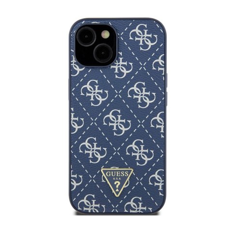 Guess 4G Triangle Metal Logo - Etui iPhone 15 Plus (niebieski) Guess 4G Triangle Metal Logo - Etui iPhone 15 Plus (niebieski)