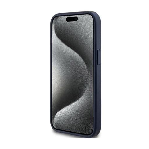 Guess 4G Triangle Metal Logo - Etui iPhone 15 Plus (niebieski) Guess 4G Triangle Metal Logo - Etui iPhone 15 Plus (niebieski)