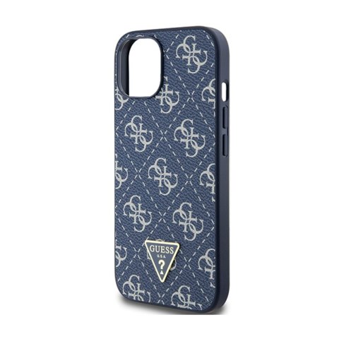 Guess 4G Triangle Metal Logo - Etui iPhone 15 Plus (niebieski) Guess 4G Triangle Metal Logo - Etui iPhone 15 Plus (niebieski)
