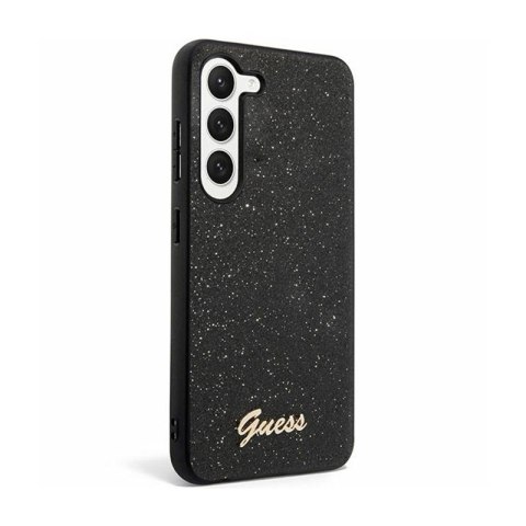 Guess Glitter Flakes Metal Logo Case - Etui Samsung Galaxy S24 (czarny) Guess Glitter Flakes Metal Logo Case - Etui Samsung Galaxy S24 (czarny)