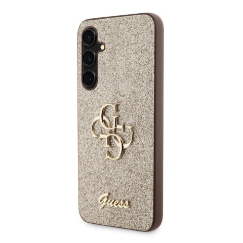 Guess Glitter Script Big 4G - Etui Samsung Galaxy S23 FE (złoty) Guess Glitter Script Big 4G - Etui Samsung Galaxy S23 FE (złoty)
