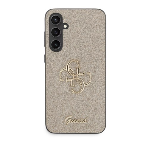 Guess Glitter Script Big 4G - Etui Samsung Galaxy S23 FE (złoty) Guess Glitter Script Big 4G - Etui Samsung Galaxy S23 FE (złoty)