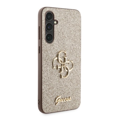 Guess Glitter Script Big 4G - Etui Samsung Galaxy S23 FE (złoty) Guess Glitter Script Big 4G - Etui Samsung Galaxy S23 FE (złoty)