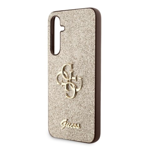 Guess Glitter Script Big 4G - Etui Samsung Galaxy S23 FE (złoty) Guess Glitter Script Big 4G - Etui Samsung Galaxy S23 FE (złoty)