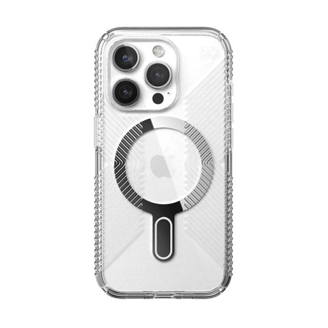 Speck Presidio Perfect-Clear Grip ClickLock & MagSafe - Etui iPhone 15 Pro (Clear / Chrome Finish / Serene Silver) Speck Presidio Perfect-Clear Grip ClickLock & MagSafe - Etui iPhone 15 Pro (Clear / Chrome Finish / Serene Silver)