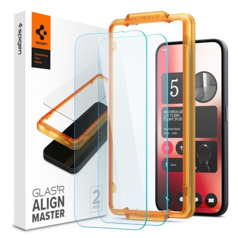 Spigen Alm Glas.TR 2-Pack - Szkło hartowane do Nothing Phone 2a / 2a Plus (2 szt.) (Przezroczysty) Spigen Alm Glas.TR 2-Pack - Szkło hartowane do Nothing Phone 2a / 2a Plus (2 szt.) (Przezroczysty)