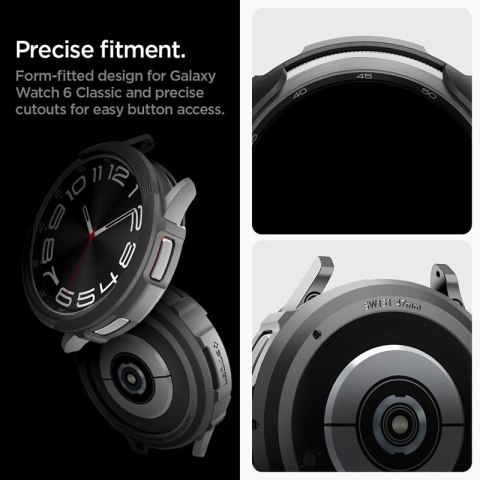 Spigen Liquid Air - Obudowa do Samsung Galaxy Watch 6 Classic 47 mm (Czarny) Spigen Liquid Air - Obudowa do Samsung Galaxy Watch 6 Classic 47 mm (Czarny)