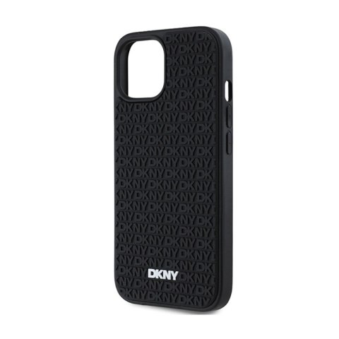 DKNY 3D Rubber Repeat Pattern - Etui iPhone 15 Plus (czarny) DKNY 3D Rubber Repeat Pattern - Etui iPhone 15 Plus (czarny)