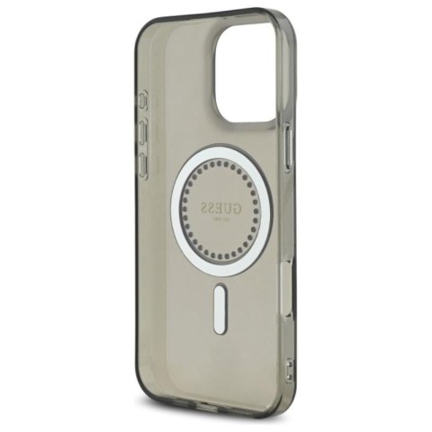 Guess IML Rhinestones MagSafe - Etui iPhone 16 Pro Max (czarny) Guess IML Rhinestones MagSafe - Etui iPhone 16 Pro Max (czarny)