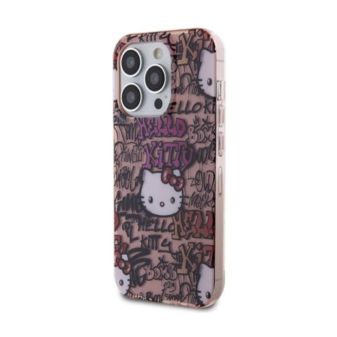 Hello Kitty IML Tags Graffiti - Etui iPhone 15 Pro Max (różowy) Hello Kitty IML Tags Graffiti - Etui iPhone 15 Pro Max (różowy)