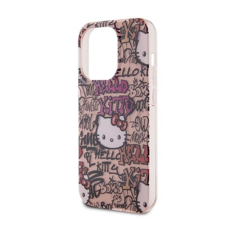 Hello Kitty IML Tags Graffiti - Etui iPhone 15 Pro Max (różowy) Hello Kitty IML Tags Graffiti - Etui iPhone 15 Pro Max (różowy)