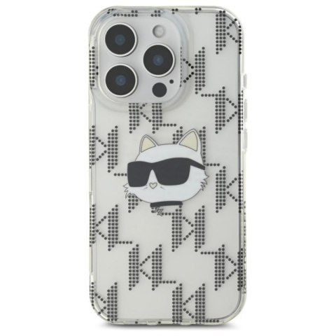 Karl Lagerfeld IML Choupette Head Electroplated - Etui iPhone 16 Pro (przezroczysty) Karl Lagerfeld IML Choupette Head Electroplated - Etui iPhone 16 Pro (przezroczysty)