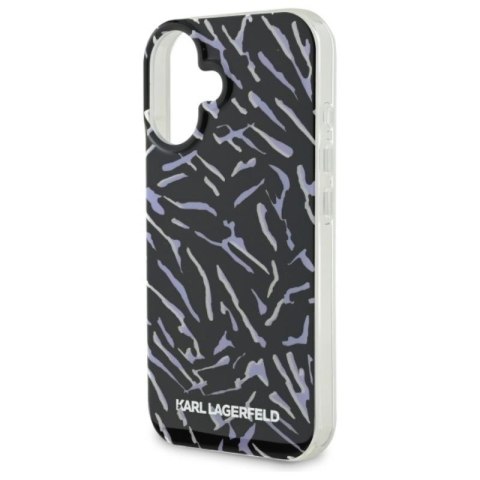 Karl Lagerfeld Zebra With Cord - Etui iPhone 16 Plus (fioletowy) Karl Lagerfeld Zebra With Cord - Etui iPhone 16 Plus (fioletowy)