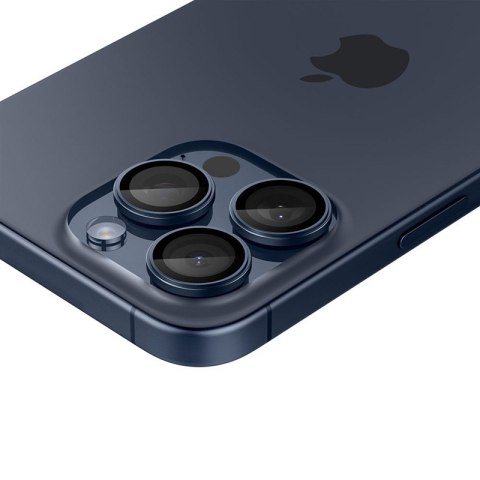 Spigen Optik Pro GLAS.TR EZ Fit Camera Protector 2-Pack - Szkło ochronne na obiektyw do iPhone 15 Pro / 15 Pro Max / iPhone 14 P Spigen Optik Pro GLAS.TR EZ Fit Camera Protector 2-Pack - Szkło ochronne na obiektyw do iPhone 15 Pro / 15 Pro Max / iPhone 14 P