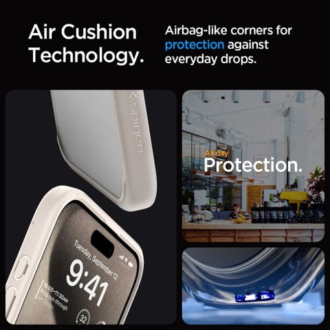 Spigen Ultra Hybrid - Etui do iPhone 15 Pro Max (Natural Titanium) Spigen Ultra Hybrid - Etui do iPhone 15 Pro Max (Natural Titanium)