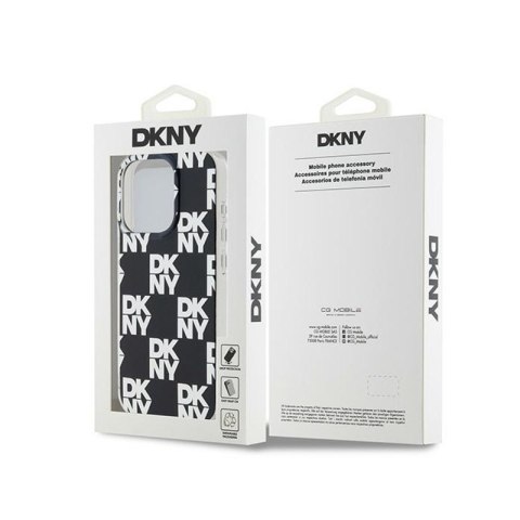 DKNY IML Checkered Mono Pattern - Etui do iPhone 15 Pro Max (czarny) DKNY IML Checkered Mono Pattern - Etui do iPhone 15 Pro Max (czarny)