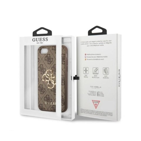 Guess 4G Big Metal Logo - Etui iPhone SE (2022/2020) / 8 / 7 (Brązowy) Guess 4G Big Metal Logo - Etui iPhone SE (2022/2020) / 8 / 7 (Brązowy)