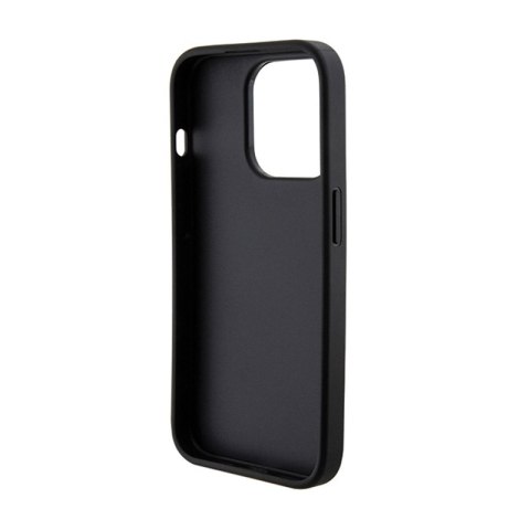 Guess Grip Stand 4G Saffiano Strass Logo - Etui iPhone 15 Pro Max (czarny) Guess Grip Stand 4G Saffiano Strass Logo - Etui iPhone 15 Pro Max (czarny)