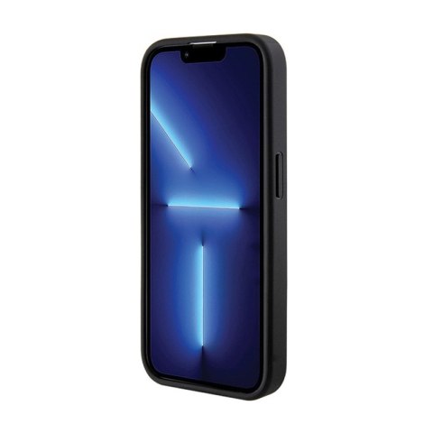 Guess Grip Stand 4G Saffiano Strass Logo - Etui iPhone 15 Pro Max (czarny) Guess Grip Stand 4G Saffiano Strass Logo - Etui iPhone 15 Pro Max (czarny)