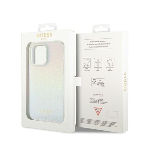 Guess IML Faceted Mirror Disco Iridescent - Etui iPhone 13 Pro Max (Iridescent) Guess IML Faceted Mirror Disco Iridescent - Etui iPhone 13 Pro Max (Iridescent)