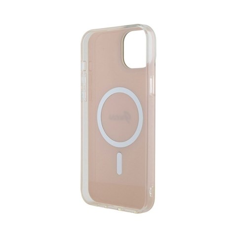 Guess IML Iridescent MagSafe - Etui iPhone 15 Plus (różowy) Guess IML Iridescent MagSafe - Etui iPhone 15 Plus (różowy)