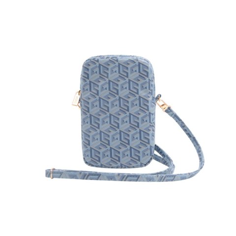 Guess Zip GCube Bottom Stripe - Torebka na telefon (niebieski) Guess Zip GCube Bottom Stripe - Torebka na telefon (niebieski)