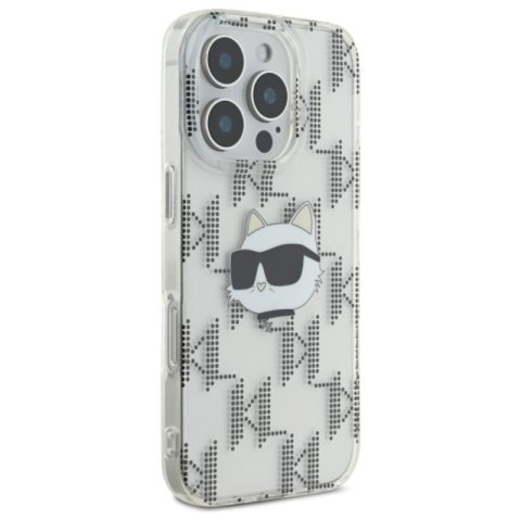 Karl Lagerfeld IML Choupette Head Electroplated - Etui iPhone 16 Pro (przezroczysty) Karl Lagerfeld IML Choupette Head Electroplated - Etui iPhone 16 Pro (przezroczysty)