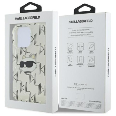 Karl Lagerfeld IML Choupette Head Electroplated - Etui iPhone 16 Pro (przezroczysty) Karl Lagerfeld IML Choupette Head Electroplated - Etui iPhone 16 Pro (przezroczysty)