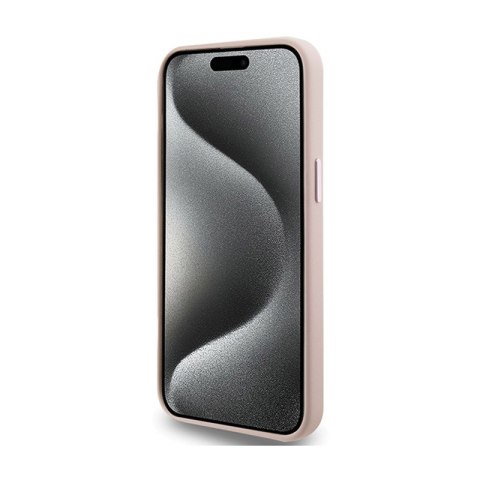 Karl Lagerfeld Silicone Choupette Metal Pin - Etui iPhone 15 Pro (różowy) Karl Lagerfeld Silicone Choupette Metal Pin - Etui iPhone 15 Pro (różowy)