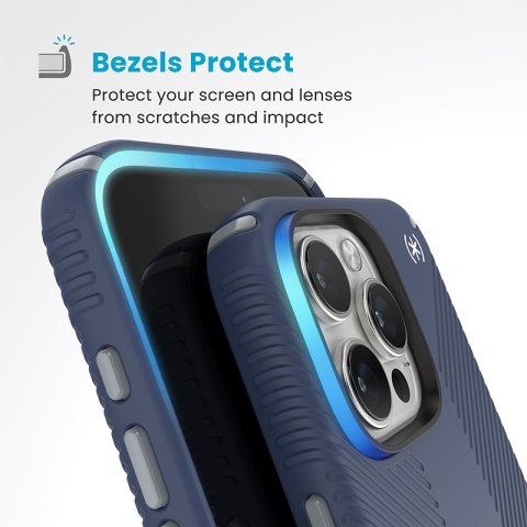 Speck Presidio2 Grip ClickLock & MagSafe - Etui iPhone 16 Pro Max (Coastal Blue / Dust Grey / White) Speck Presidio2 Grip ClickLock & MagSafe - Etui iPhone 16 Pro Max (Coastal Blue / Dust Grey / White)